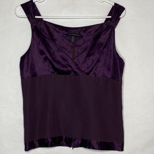 Kenneth Cole Top Women 8 Purple Sleeveless Satin Top